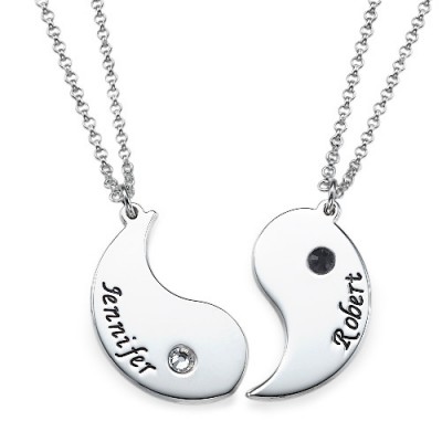 Yin Yang Necklace for Couples with Engraving - Name My Jewelry ™