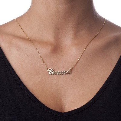 18ct Gold-Plated Silver Classic Name Necklace - Name My Jewelry ™