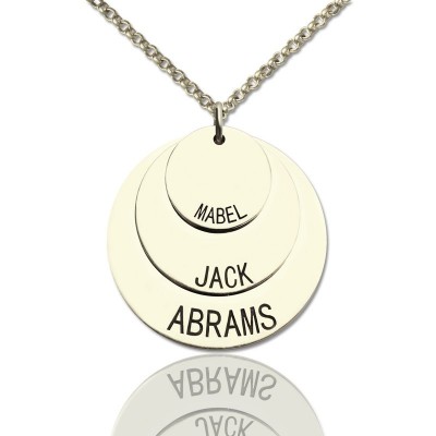 Jewelry For Moms - Three Disc Necklace - Name My Jewelry ™