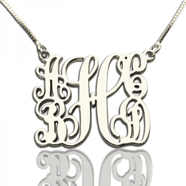 Customised 5 Initials Family Monogram Necklace Silver - Name My Jewelry ™