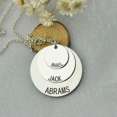Jewelry For Moms - Three Disc Necklace - Name My Jewelry ™