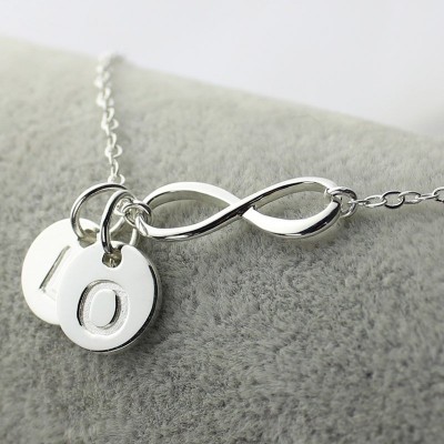 Custom Infinity Initial Necklace,Sister Necklace,Friend Necklace - Name My Jewelry ™