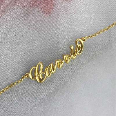 Custom Women's Name Bracelet 18ct Gold Plated - Name My Jewelry ™