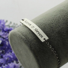 Your Engraved Name Bar Bracelet: A Glimpse Behind the Shine