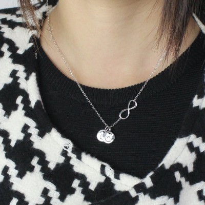 Custom Infinity Initial Necklace,Sister Necklace,Friend Necklace - Name My Jewelry ™