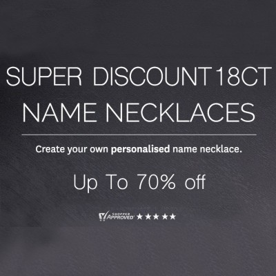 Up To 70% Off - Gold Name Necklace & Rings - Discount Selection - Name My Jewelry ™