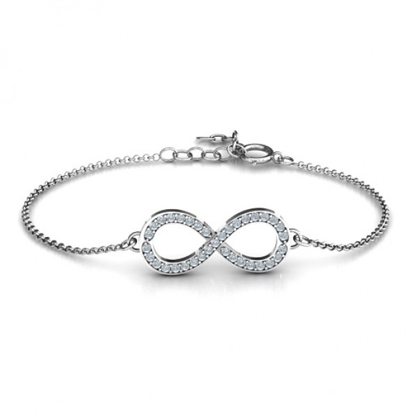 personalized Accented Infinity Bracelet - Name My Jewelry ™