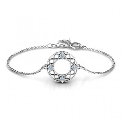 personalized Circular Infinity Bracelet - Name My Jewelry ™