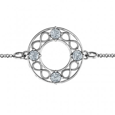 personalized Circular Infinity Bracelet - Name My Jewelry ™