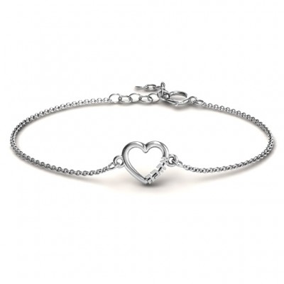 personalized Heart 'Ahava' Bracelet - Name My Jewelry ™