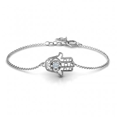 personalized Horizontal Hamsa Bracelet - Name My Jewelry ™