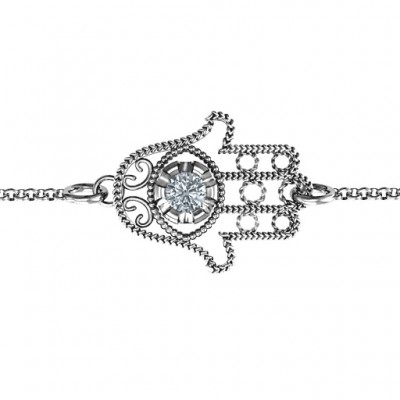 personalized Horizontal Hamsa Bracelet - Name My Jewelry ™