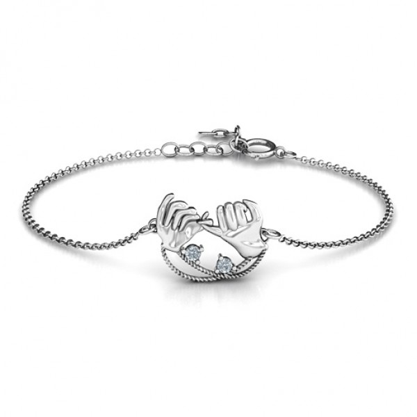 personalized Pinky Swear Promise Bracelet - Name My Jewelry ™