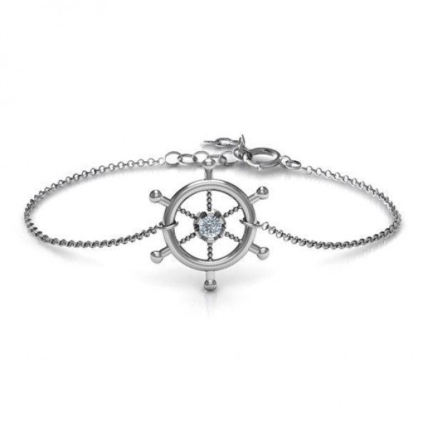 personalized Ship's Wheel Bracelet - Name My Jewelry ™