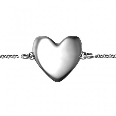 personalized Sterling Silver Sweet Heart Bracelet - Name My Jewelry ™