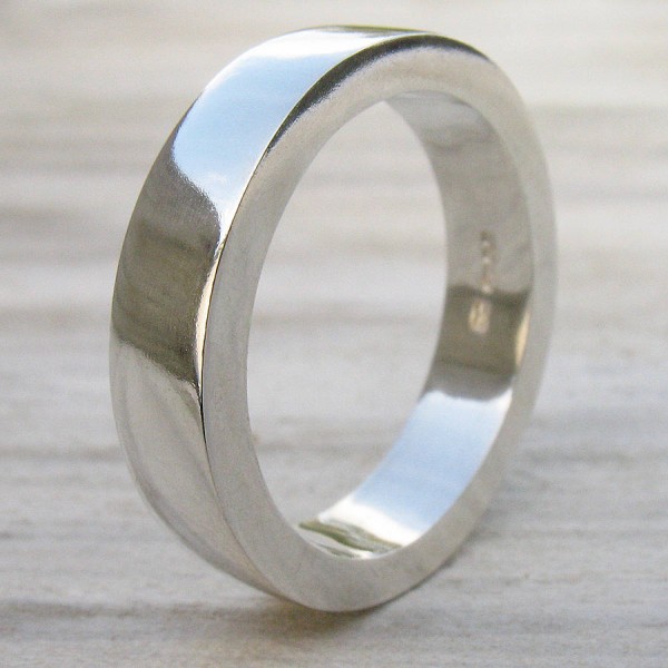Handmade Chunky Mens Silver Ring - Name My Jewelry ™