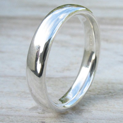 Handmade Comfort Fit Silver Ring - Name My Jewelry ™