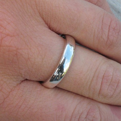 Handmade Comfort Fit Silver Ring - Name My Jewelry ™