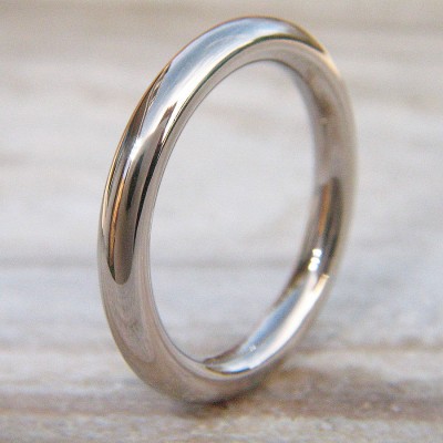 Mens Wedding Ring In 18ct White Gold - Name My Jewelry ™
