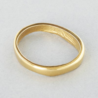 18ct Yellow Gold Bespoke Fingerprint Ring - Name My Jewelry ™