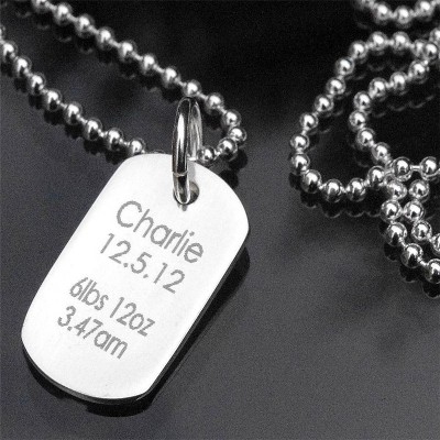 personalized Print Dog Tag - Name My Jewelry ™