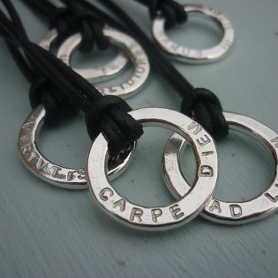 Unisex Silver Halo Necklace - Name My Jewelry ™