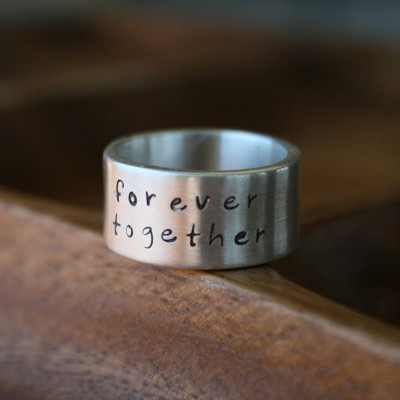 personalized Between Us Mens Silver Ring - Name My Jewelry ™