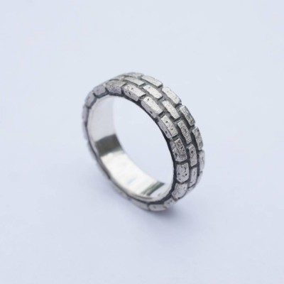 Brick Silver Ring - Name My Jewelry ™