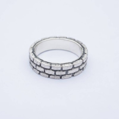 Brick Silver Ring - Name My Jewelry ™