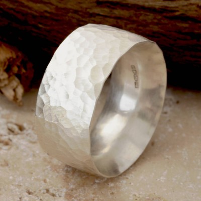 Chunky Hammered Ring - Name My Jewelry ™