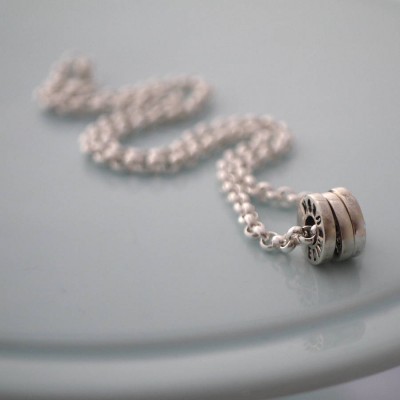 Chunky Silver Washer Necklace - Name My Jewelry ™