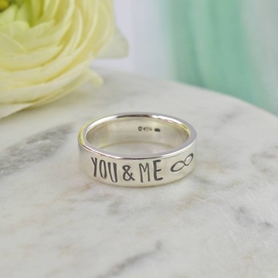Couples personalized Silver Band - Name My Jewelry ™
