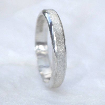 Diamond Cut Textured Sterling Silver Ring - Name My Jewelry ™