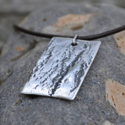 Handmade Silver Dog Tag Necklace - Name My Jewelry ™