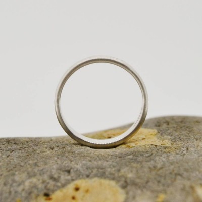 Handmade Silver Rippled Wedding Ring - Name My Jewelry ™