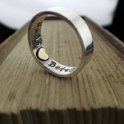 Heart Imprint personalized Ring - Name My Jewelry ™