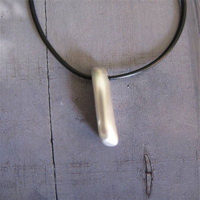 Long Heavy Silver Pendant - Name My Jewelry ™