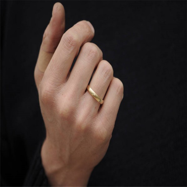 Mans Gold Wedding Band - Name My Jewelry ™