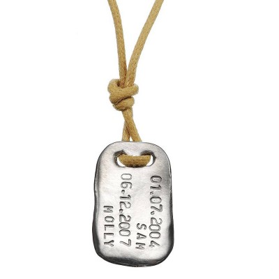 Mens personalized Tablet Necklace - Name My Jewelry ™