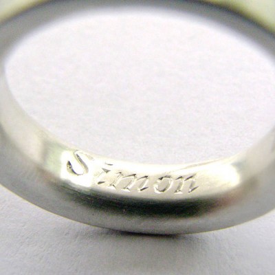 Medium Sterling Silver Ring - Name My Jewelry ™