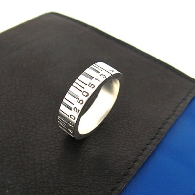 Medium Silver Barcode Ring - Name My Jewelry ™