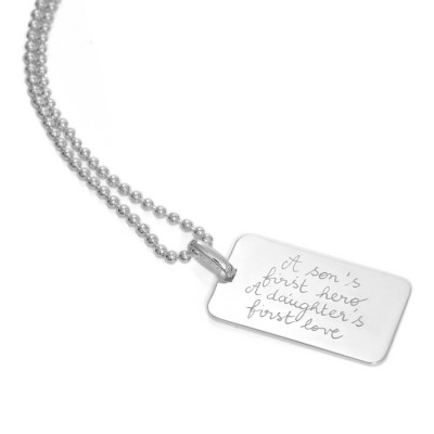 Mens personalized Dog Tag Chain Necklace - Name My Jewelry ™