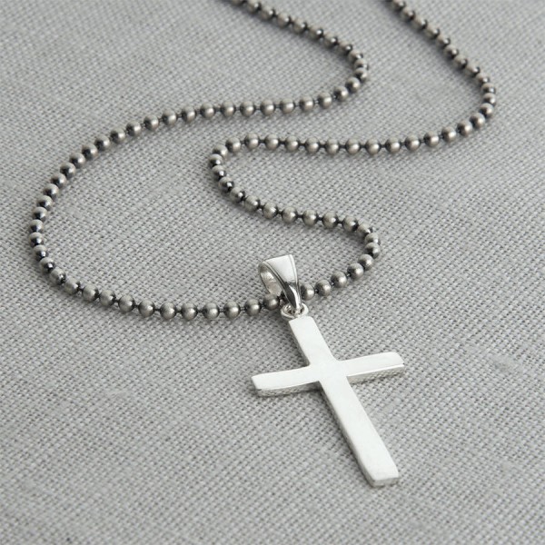 Mens Sterling Silver Cross And Chain - Name My Jewelry ™