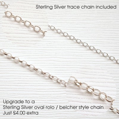 Mens Classic Sterling Silver Monogram Necklace - Name My Jewelry ™