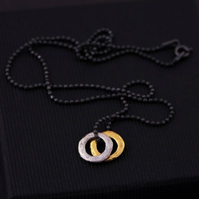 Mens Mixed Metal Eternity Necklace - Name My Jewelry ™