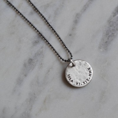 Mens personalized Silver Pendant - Name My Jewelry ™