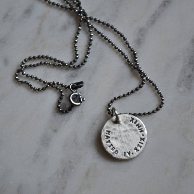 Mens personalized Silver Pendant - Name My Jewelry ™
