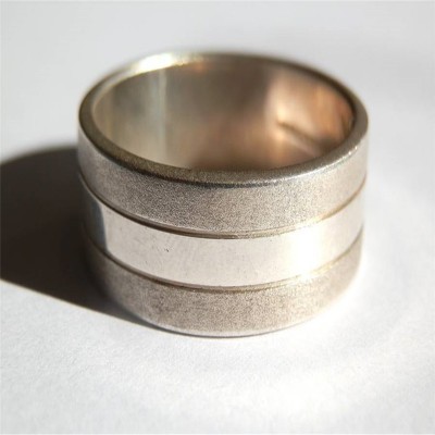Mens Silver Band Ring - Name My Jewelry ™