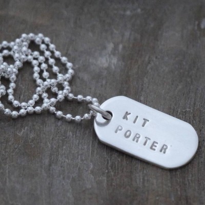 Mini Silver Identity Dog Tags - Name My Jewelry ™