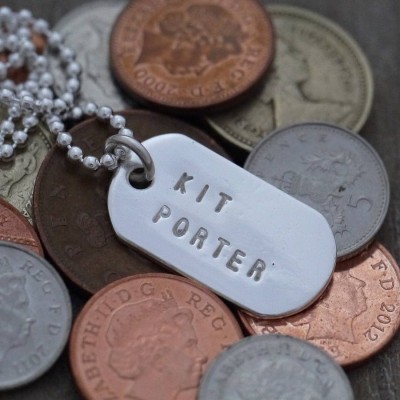 Mini Silver Identity Dog Tags - Name My Jewelry ™